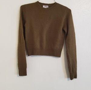 Cropped Wool Sweater
